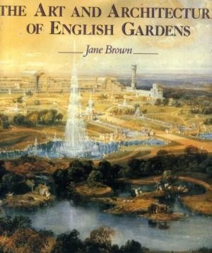 book cover showing formal garden with fountain